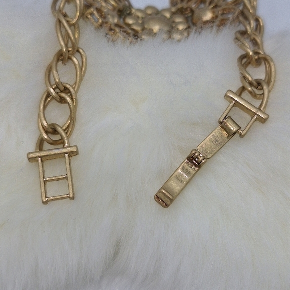 Banana Republic Gold Tone Jeweled Link Bracelet - Picture 7 of 15